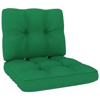 Set 2 bucati perne pentru canapea din paleti, verde, 50 x 50 x 10 cm