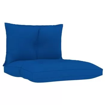 Set 2 bucati perne de canapea din paleti, albastru regal