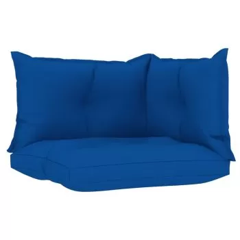 Perne de canapea din paleti, albastru regal