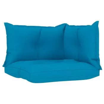 Perne de canapea din paleti, albastru