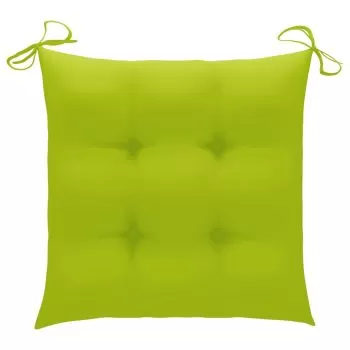 Set 2 bucati perne de scaun, verde deschis, 40 x 40 x 7 cm