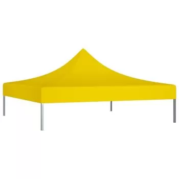 Acoperis pentru cort de petrecere, galben, 2.9 x 2.9 m