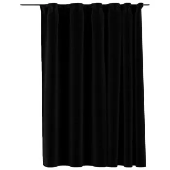 Draperii opace, negru, 290 x 245 cm