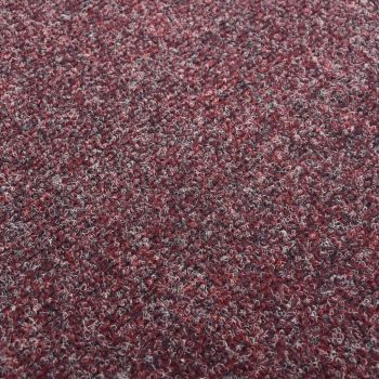 Dale mochetă pentru podea, 20 buc., roșu închis, 5 m²