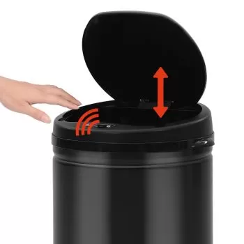 Cos de gunoi automat cu senzor, negru