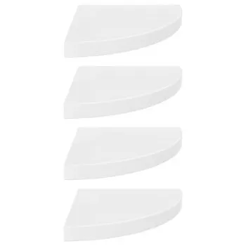 Set 4 bucati coltare suspendate, alb lucios, 35 x 35 x 3.8 cm