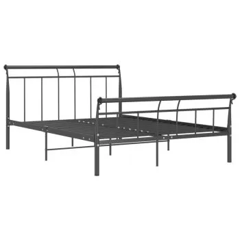 Cadru de pat, negru, 140 x 200 cm