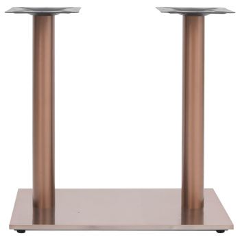 Picior masă de bistro, alamă, 70x40x72 cm, oțel inoxidabil
