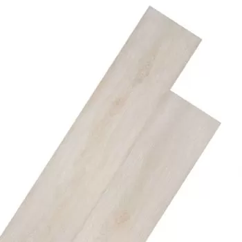 Placi pardoseala autoadezive stejar alb clasic 5.21 m² 2 mm PVC, stejar alb clasic