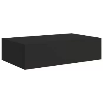 Dulap de perete cu sertare, negru, 40 x 23.5 x 10 cm