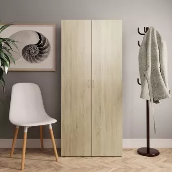  Pantofar, stejar sonoma, 80x35,5x180 cm, lemn prelucrat