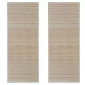 Set 2 bucati covoare de bambus natural, bej, 120 x 180 cm (2 pcs)
