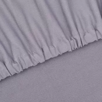Husa elastica pentru canapea poliester jerseu, gri, Canapea cu 2 locuri