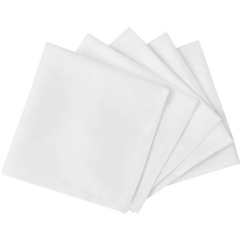 50 servete de bucatarie 50 x 50 cm, alb, 50x50cm