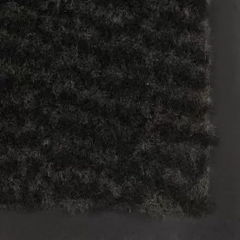 Covor de usa anti-praf, negru, 40 x 60 cm