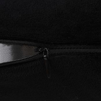Set perne decorative, 2 buc., negru, 60x60 cm, textil