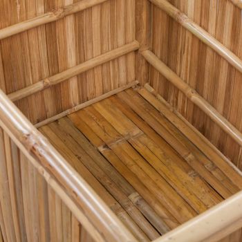 Cutii de depozitare 3 buc, bambus