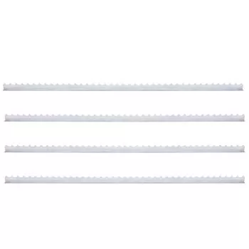  Bandă cu țepi de perete, 4 buc., oțel galvanizat, 1 m