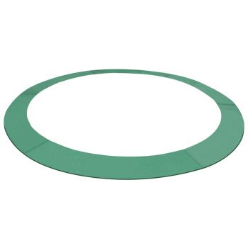 Bandă de siguranță trambulină rotundă de 3,96 m, verde, PE