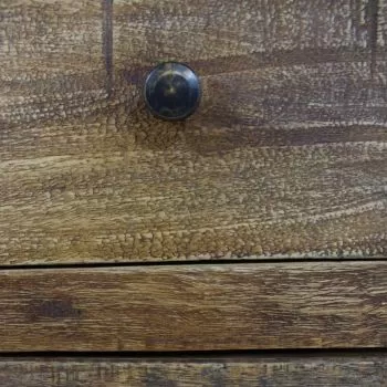 Noptiera din lemn masiv reciclat 40 x 30 x 51 cm, maro