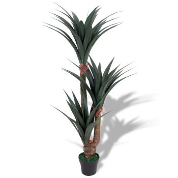 Plantă artificială Yucca cu ghiveci, 155 cm, verde