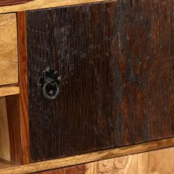 Servanta din lemn masiv de sheesham, maro închis, 115 x 30 x 80 cm