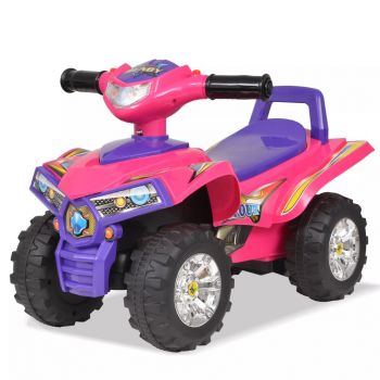 ATV de plimbare pentru copii cu sunet și lumină roz și violet