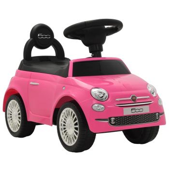 Mașinuță fără pedale Fiat 500 roz