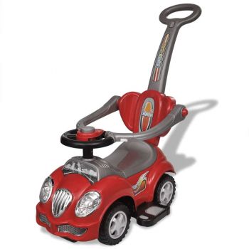 Mașină de jucărie pentru copii, cu împingere, roșu