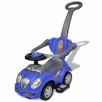 Mașină de jucărie pentru copii, cu împingere, albastru