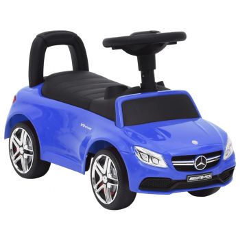 Mașinuță pentru primii pași Mercedes-Benz C63. albastru