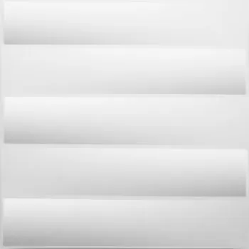Set 12 bucati panouri de perete 3d jayden, alb, 50 cm