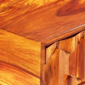 Masa de scris din lemn masiv de sheesham 118 x 50 x 76 cm, maro