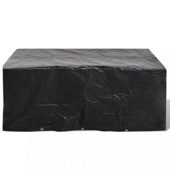 Husa mobilier gradina, negru, 240 x 140 x 90 cm