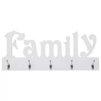 Cuier de perete FAMILY, alb
