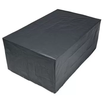 Husa mobilier de gradina mese dreptunghiulare, negru, 90 x 225 x 143 cm