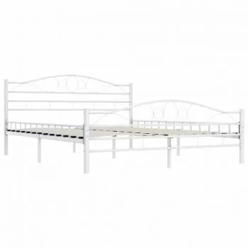 Cadru de pat, alb, 160 x 200 cm