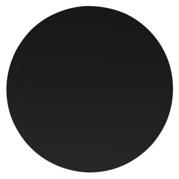 Blat de masa rotund, negru, Ø 60 cm