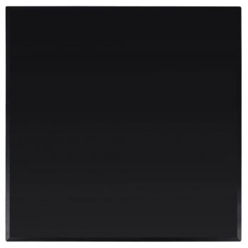 Blat de masa din sticla securizata, negru, 70 x 70 cm