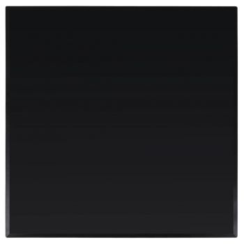 Blat de masa din sticla securizata, negru, 80 x 80 cm