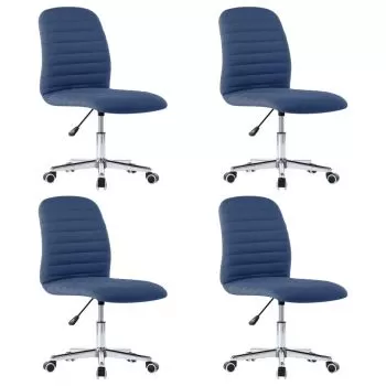 Set 4 bucati scaune de bucatarie, albastru