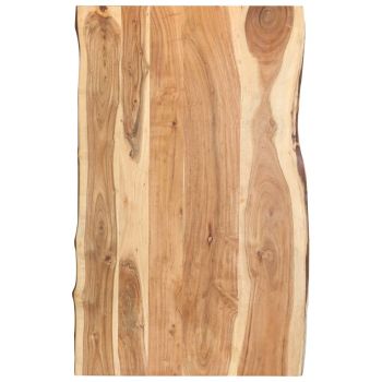 Blat de masă, 100x(50-60)x3,8 cm, lemn masiv de acacia