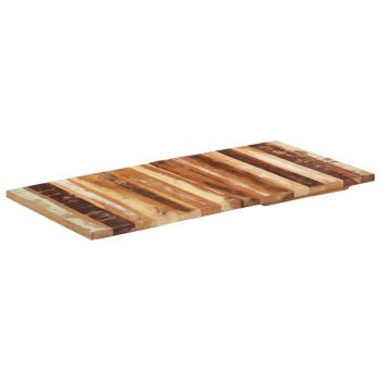 Blat masă dreptunghiular 60x120 cm lemn masiv reciclat 25-27 mm