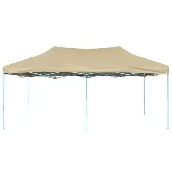 Foldable Tent Pop-Up 3x6 m Cream White, crem, 3 x 6 m