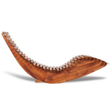 Balansoar șezlong din lemn de acacia