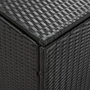 Lada de depozitare de gradina, negru, 180 x 90 x 75 cm