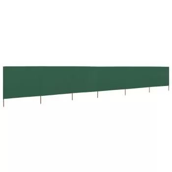 Paravan anti-vant cu 6 panouri, verde, 800 x 160 cm