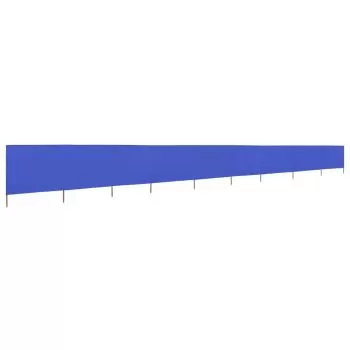 Paravan anti-vant cu 9 panouri, albastru, 1200 x 160 cm