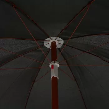 Umbrelă de soare cu stâlp din oțel, antracit, 180 cm