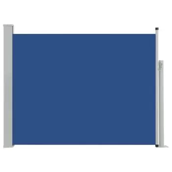 Copertina laterala retractabila terasa, albastru, 140 x 500 cm